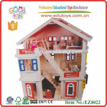 EZ8022 Dreaming Pretend Toys DIY Wooden Doll House